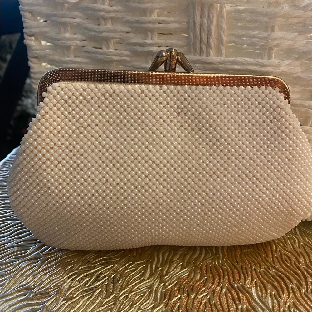 Vintage beaded triple clutch